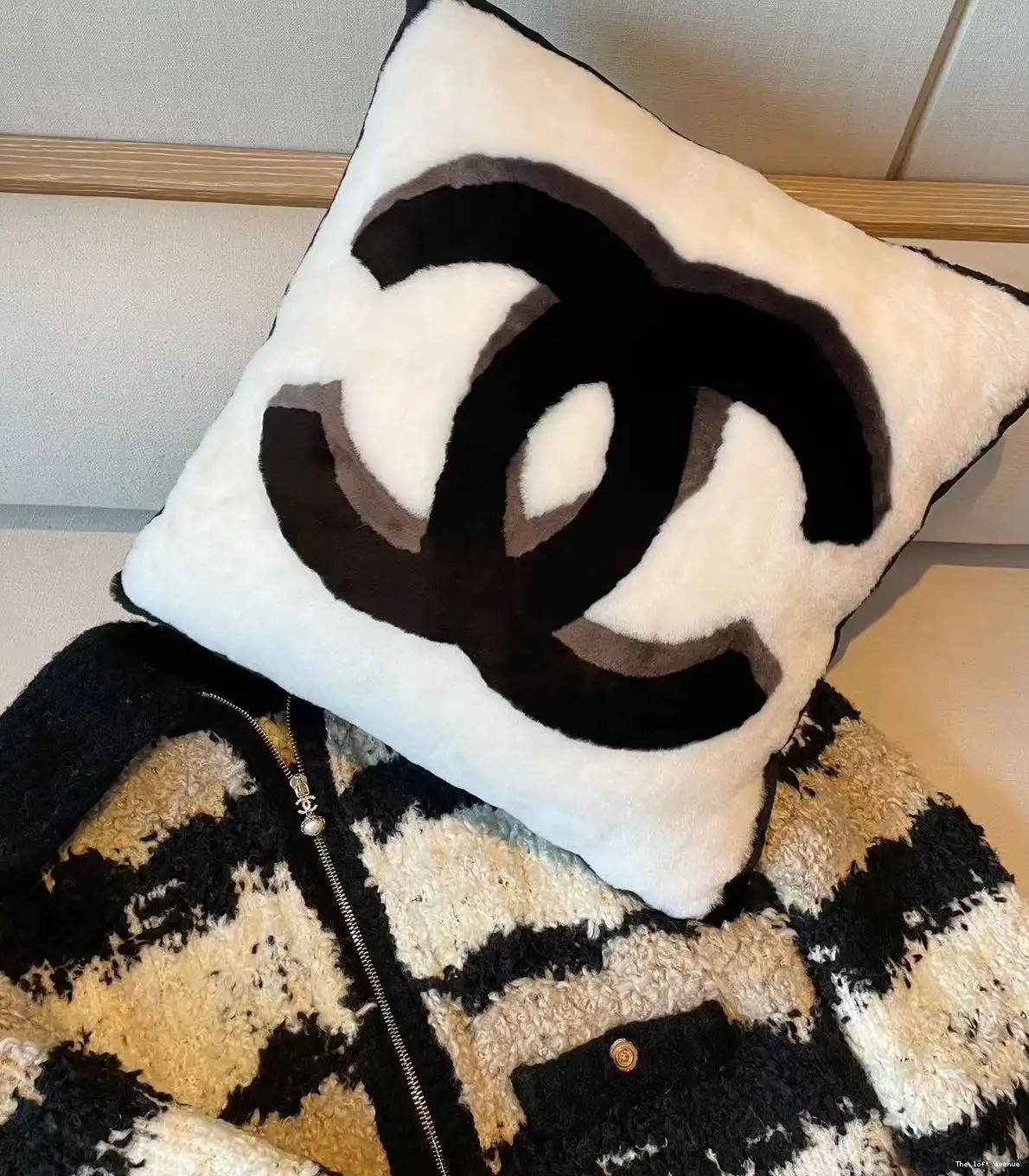 PILLOW SHEARLING THROW COCO 0619